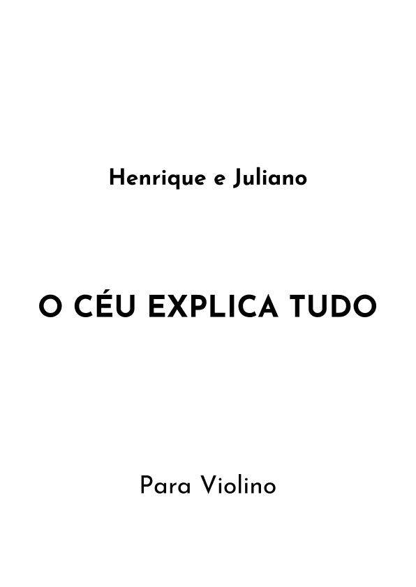 O Ceu Explica Tudo (arr. Jireh J.)