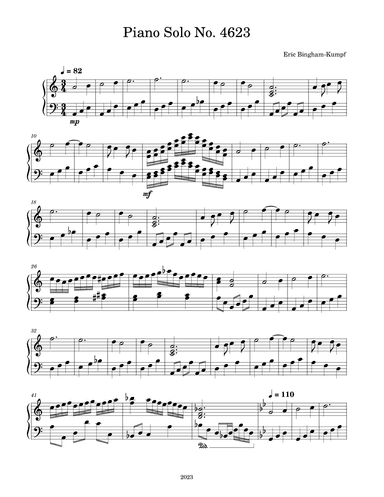 Piano Solo No. 4623