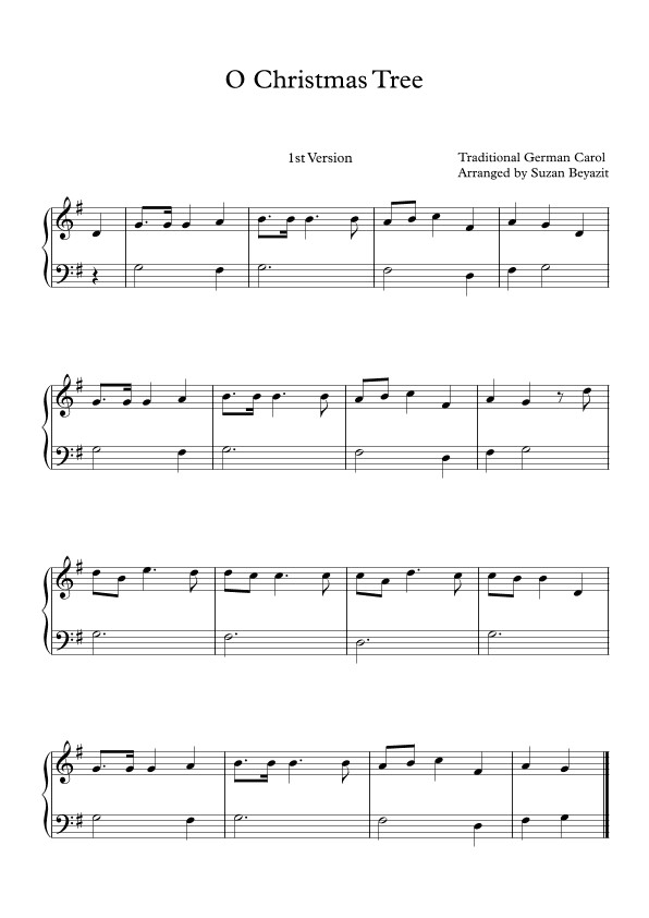 O Christmas Tree (arr. Suzan Beyazit)