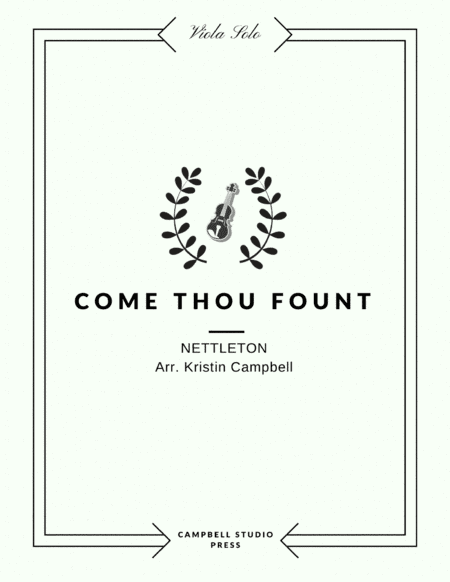 Come Thou Fount of Every Blessing - Viola Solo (arr. Kristin Campbell)