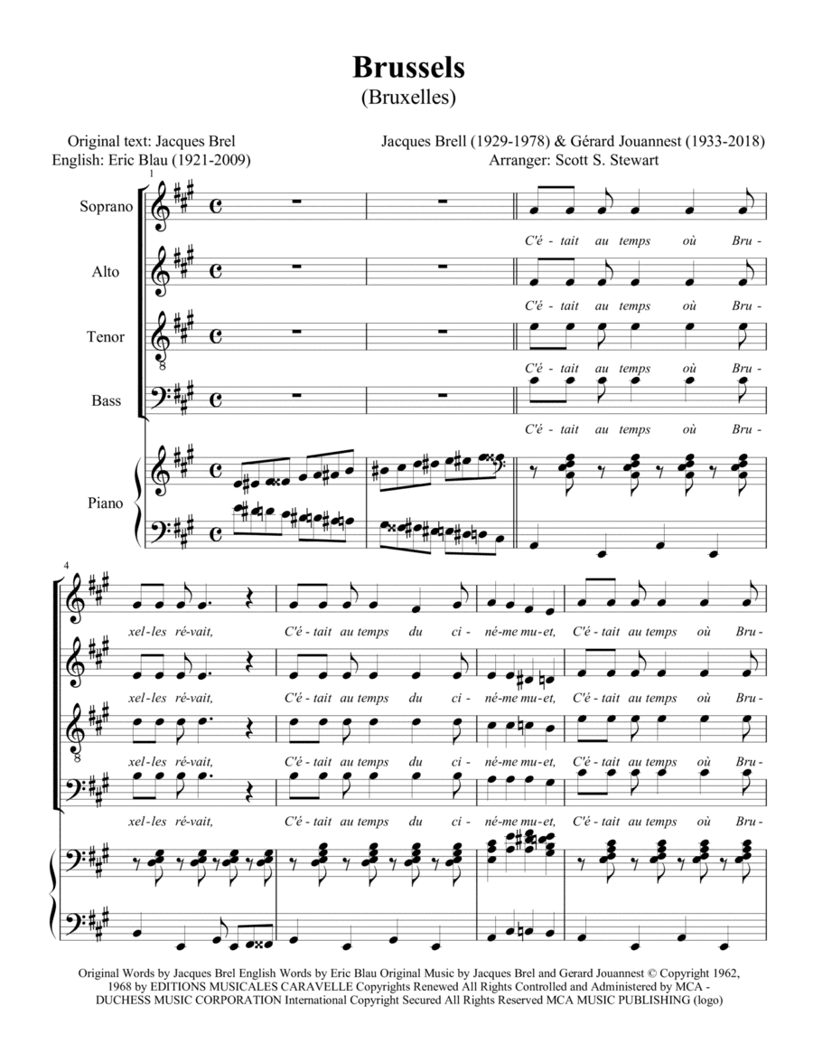 Brussels (bruxelles) (arr. Scott S. Stewart)