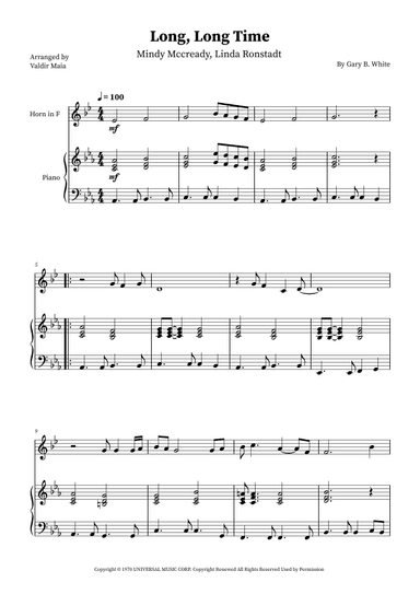 Long Long Time (arr. Valdir Maia)