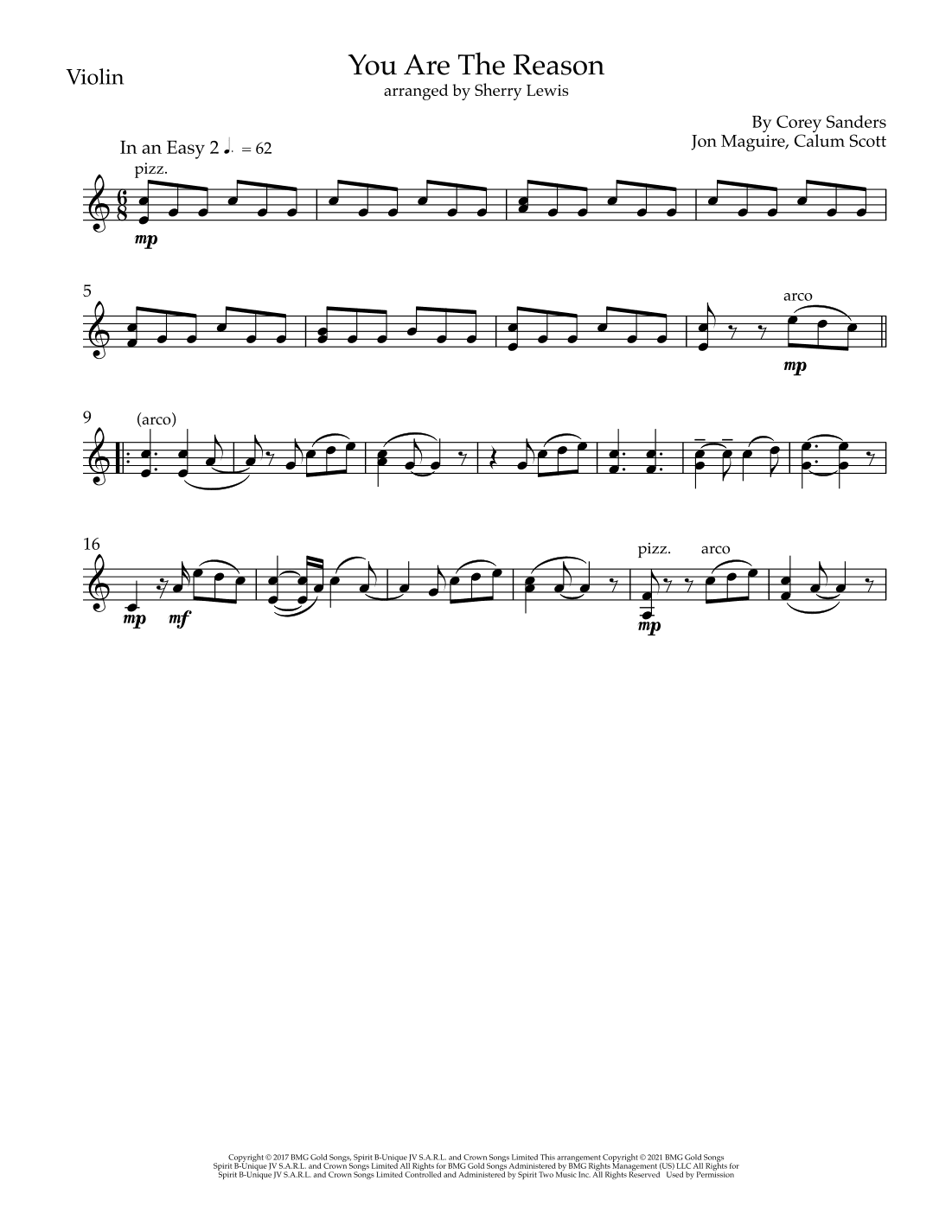 You Are The Reason (arr. Sherry Lewis)