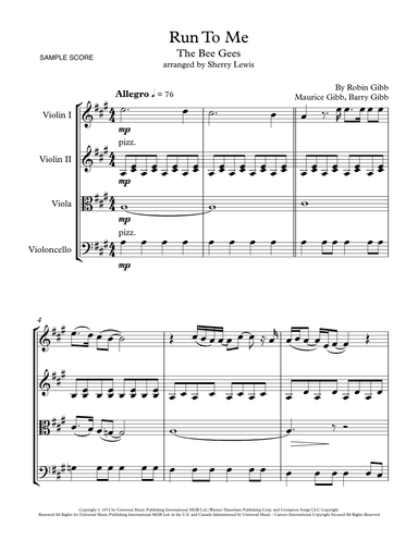 Run To Me (arr. Sherry Lewis)