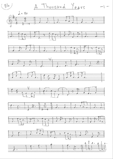 A Thousand Years (arr. Maurizio Leoni)