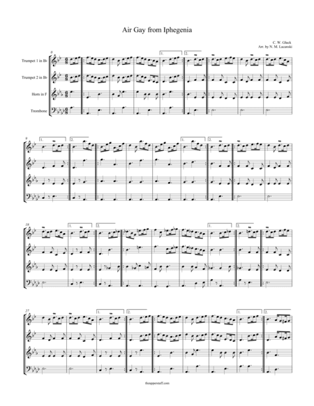 Air Gay from Iphegenia (arr. Nick Lacanski)