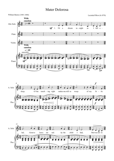 William Barnes Suite - 2. Mater Dolorosa