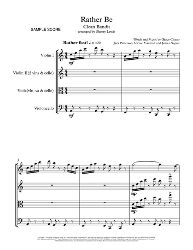 Rather Be (arr. Sherry Lewis Publishing)
