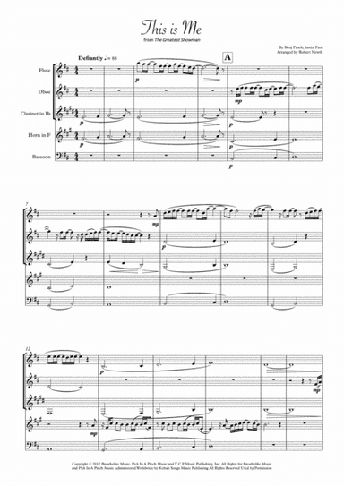 This Is Me (arr. Robert Newth)