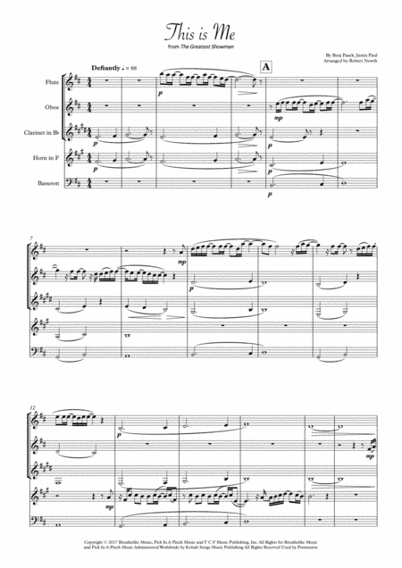 This Is Me (arr. Robert Newth)