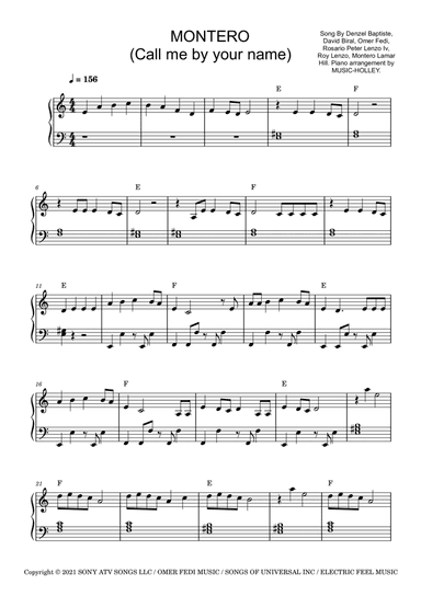 Montero (arr. Music-holley)
