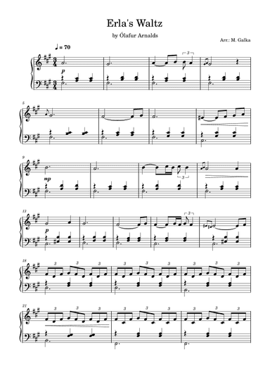 Erla's Waltz (arr. Magdalena Galka)