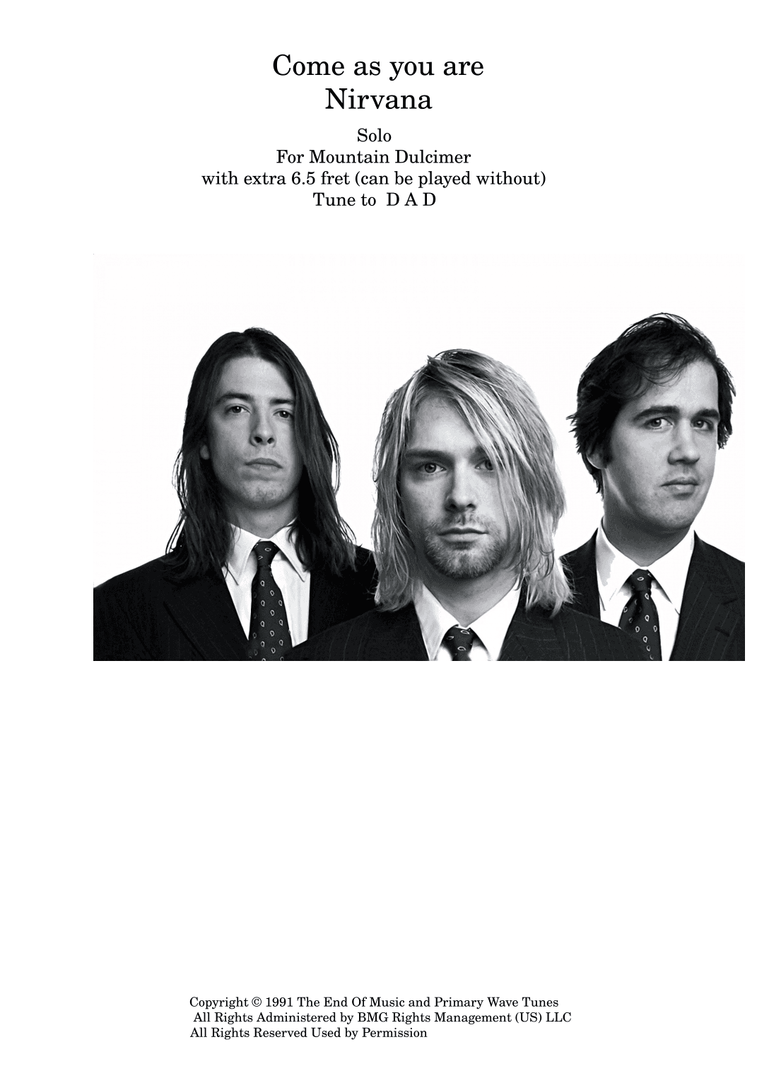 Come As You Are (arr. Gillian McCoy)