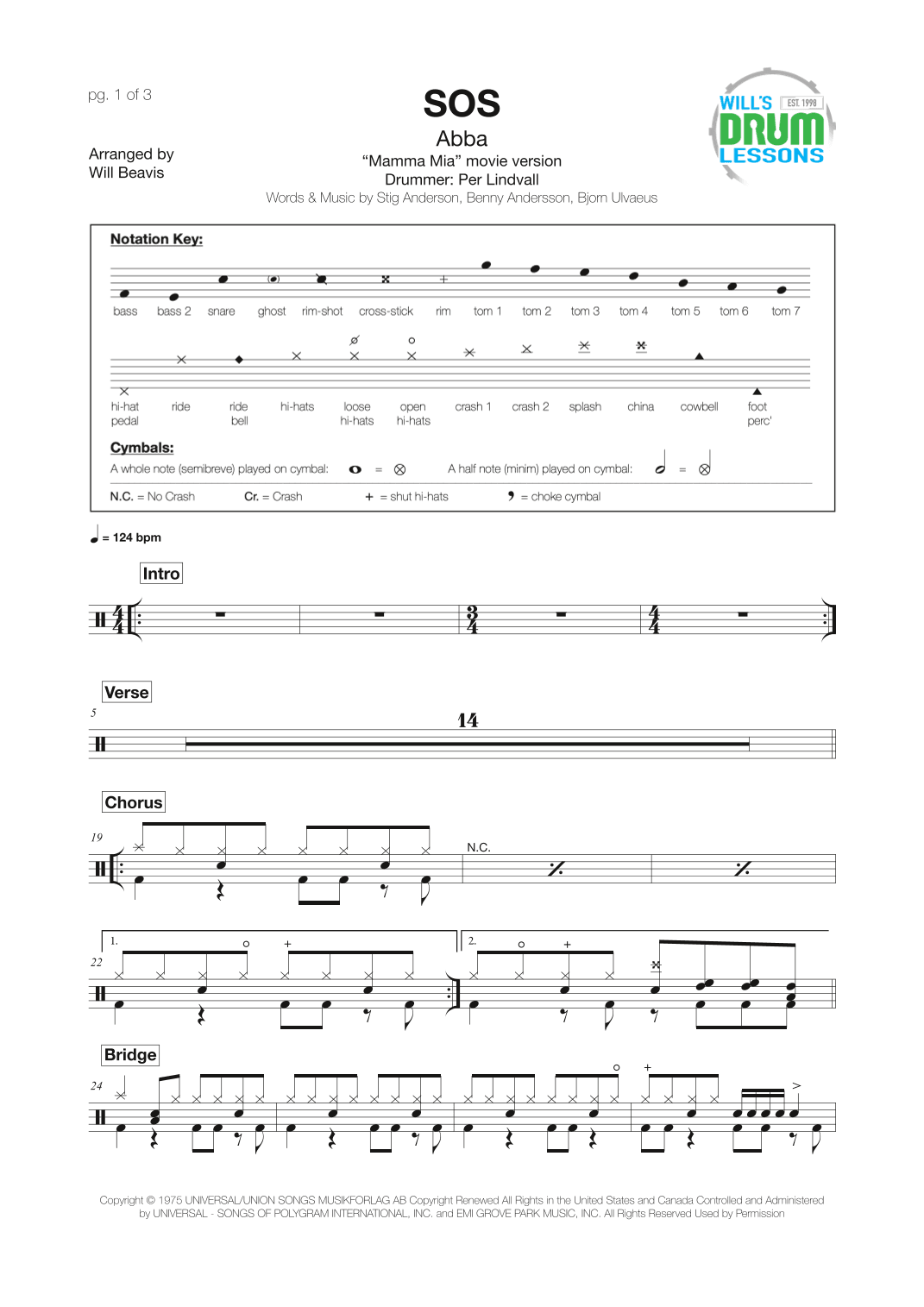 S.o.s. (arr. Will Beavis)