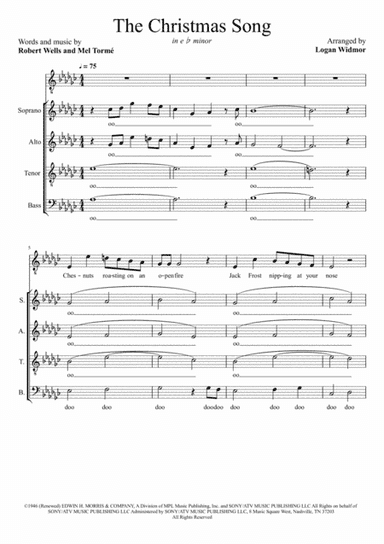 The Christmas Song (chestnuts Roasting On An Open Fire) (arr. Logan Widmor)