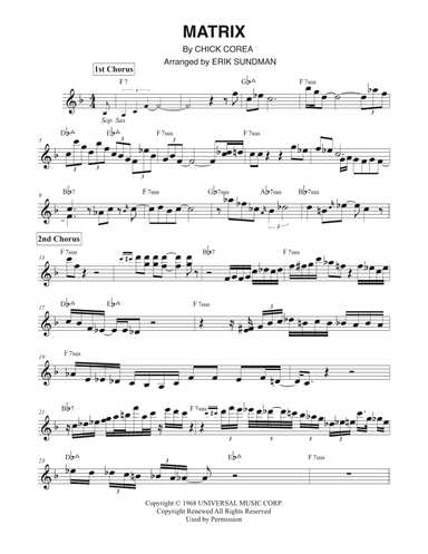 Matrix (arr. Erik Sundman)