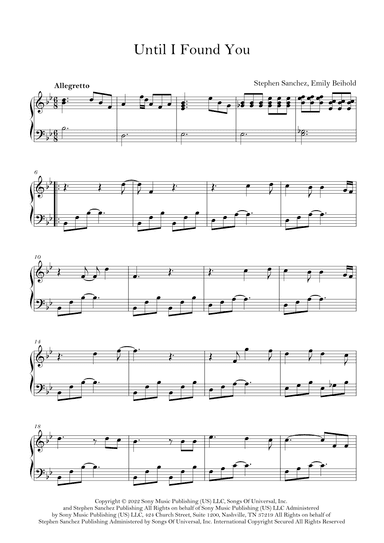 Until I Found You (arr. Lila Lali)