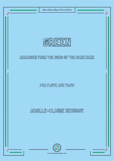 Debussy-Green, for Flute and Piano (arr. MSM)