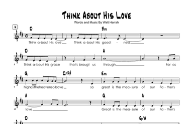 Think About His Love (arr. Brian Kim)