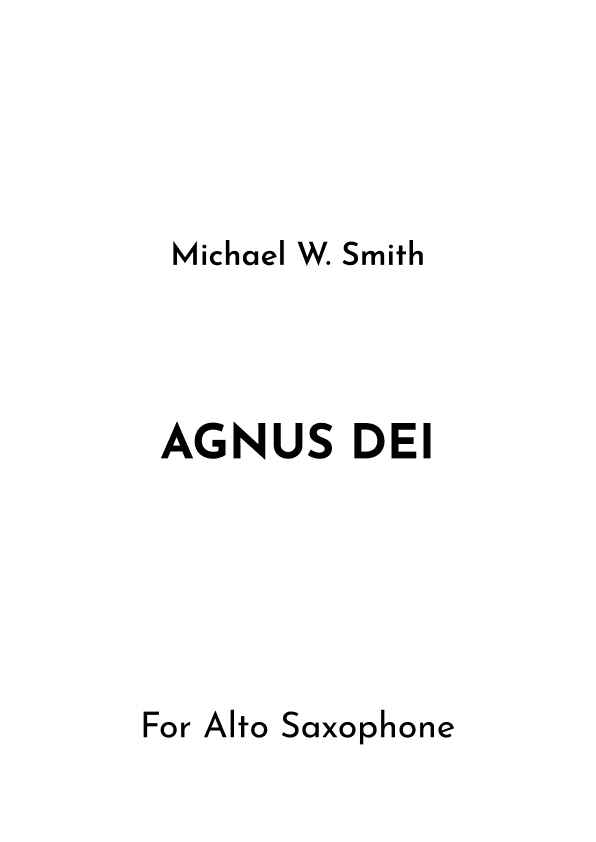 Agnus Dei (arr. Jireh J.)