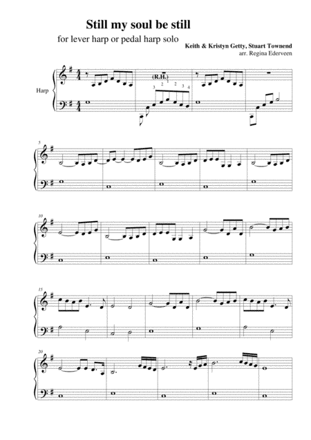 Still my soul be still - lever harp solo