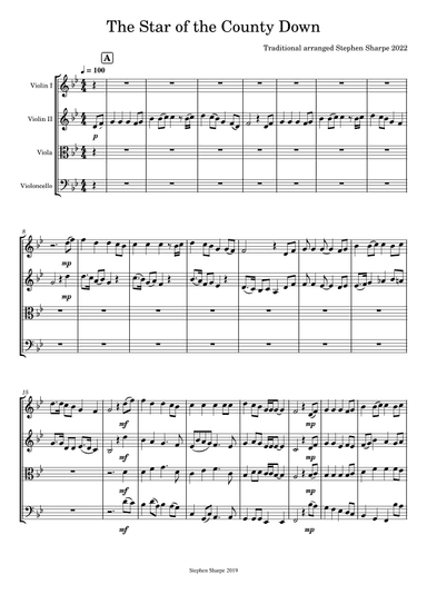 Star of the County Down (String Quartet) (arr. Stephen Sharpe)