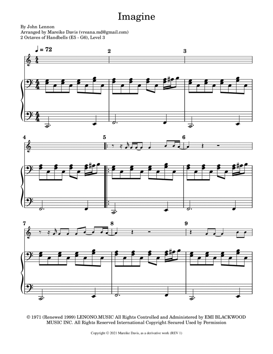 Imagine (arr. Mareike Davis)