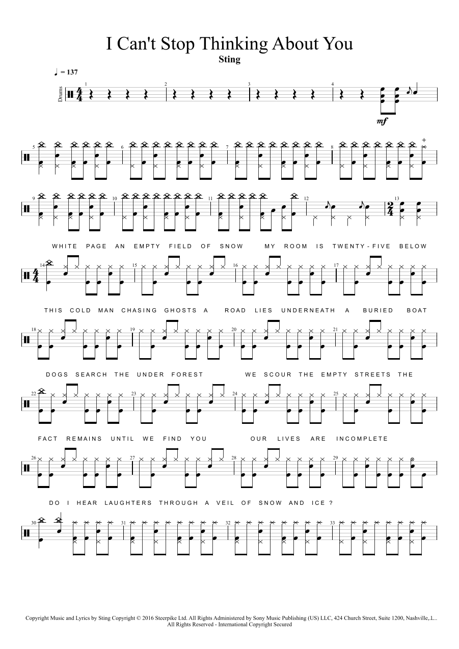 I Can't Stop Thinking About You (arr. Cyril Mayer)