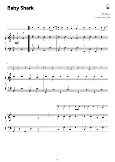 Baby Shark (arr. Benny Chaw)