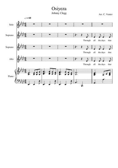 O Siyeza (arr. C. Venter)