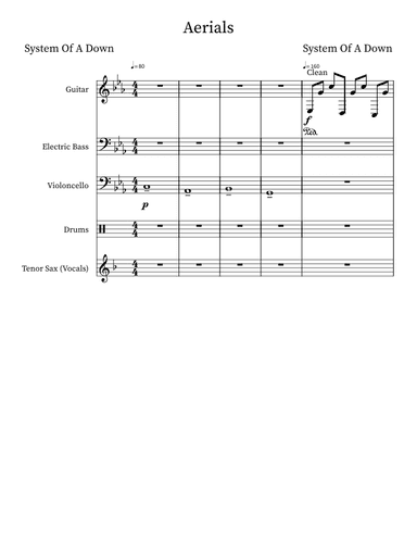 Aerials (arr. Alex Haynes)