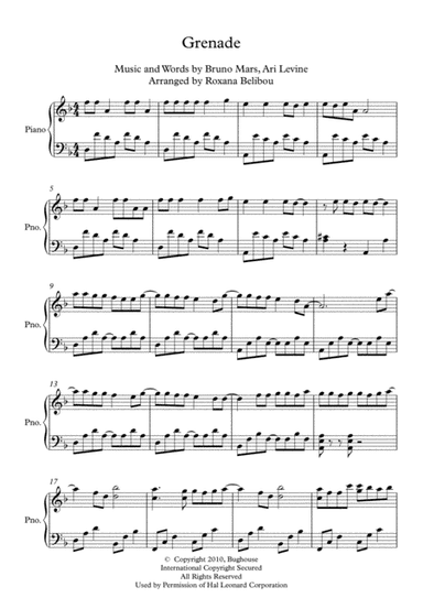 Grenade (arr. Roxana Belibou)