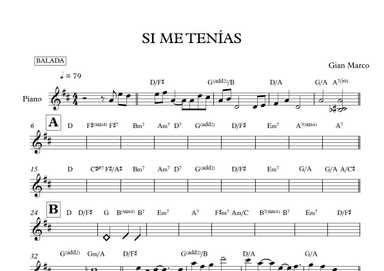 Si Me Tenias (arr. Mateo Aguilar)