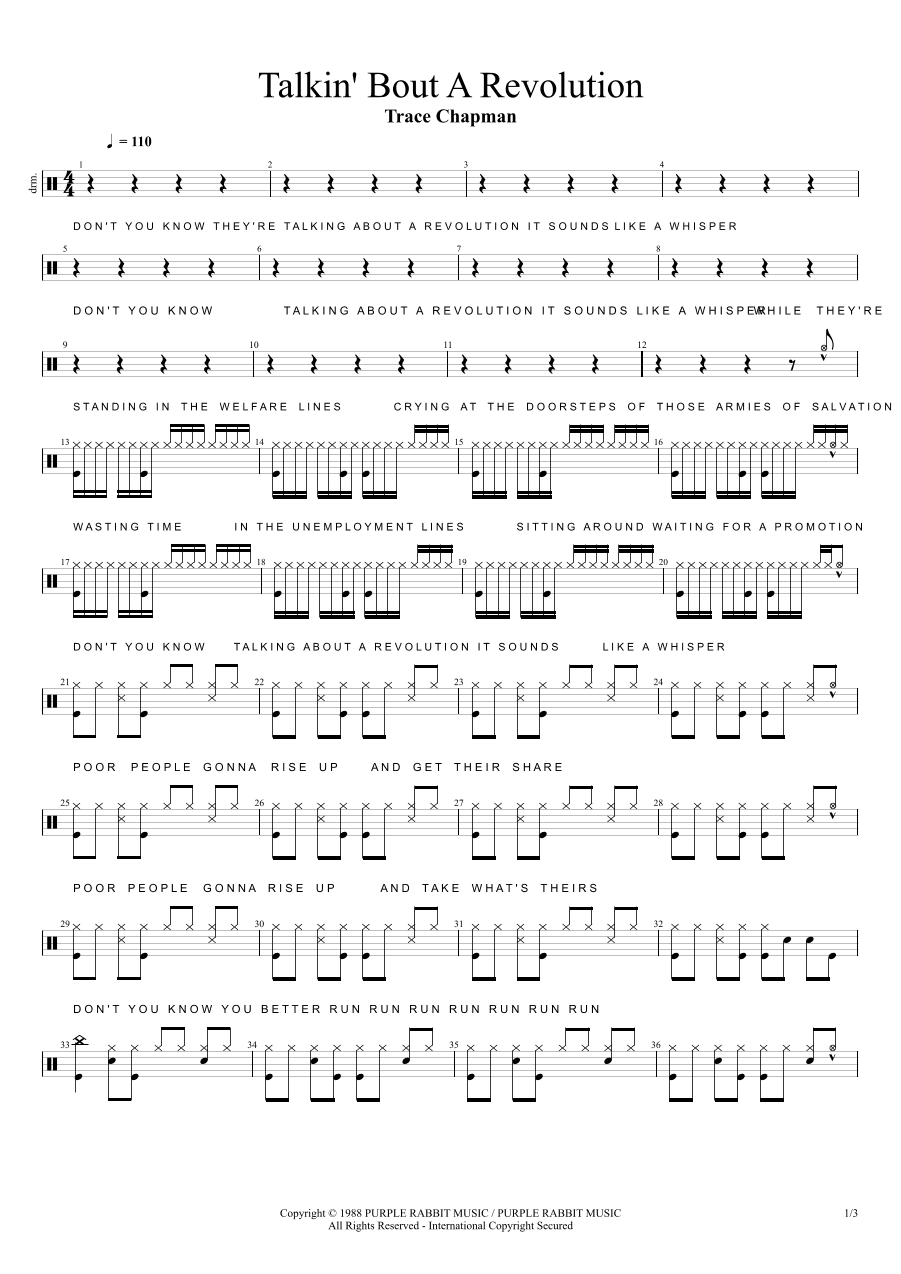 Talkin' Bout A Revolution (arr. Cyril Mayer)