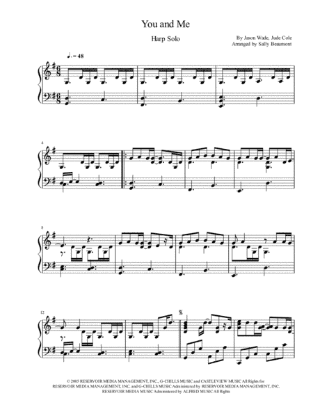 You And Me (arr. Sally Beaumont)