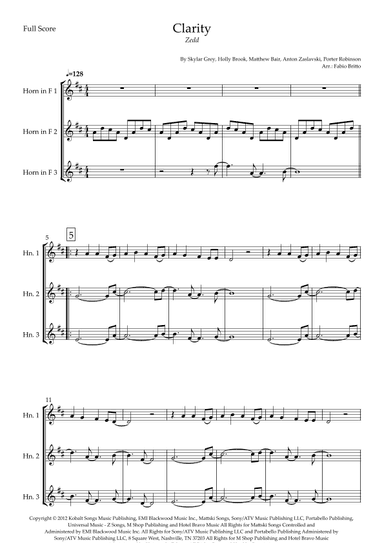 Clarity (arr. Fabio Britto)