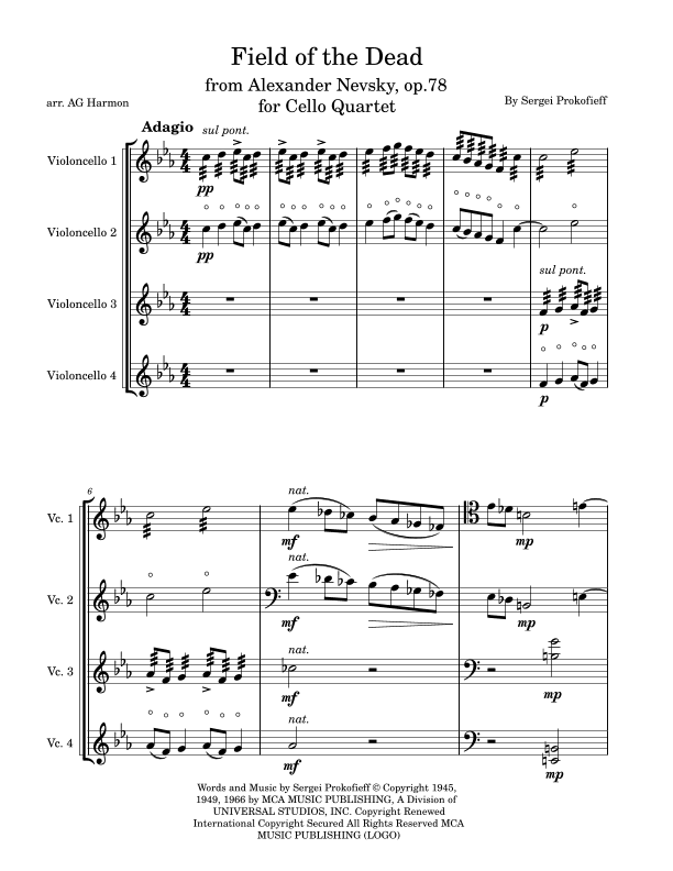 Alexander Nevsky (arr. A.G. Harmon)