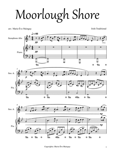 Moorlough Shore (arr. Marie-Ève Mainguy)