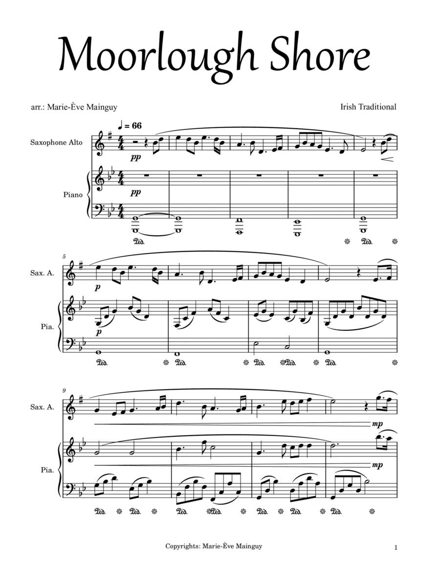 Moorlough Shore (arr. Marie-Ève Mainguy)