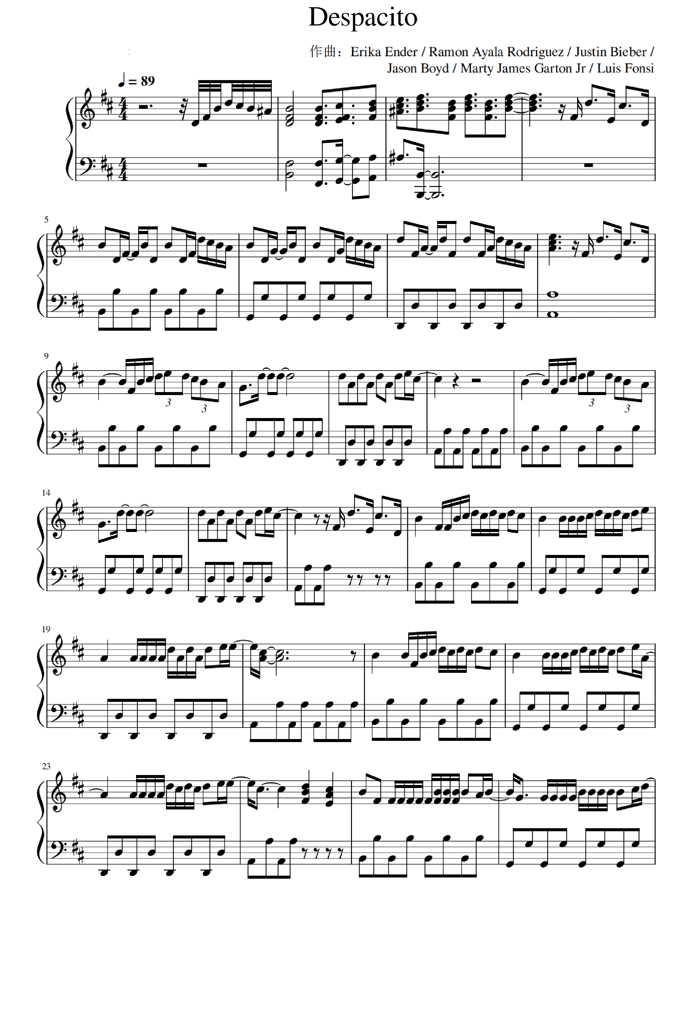 Despacito (arr. Luis Fonsi)