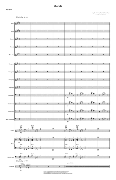 Charade (arr. Tony Benade)