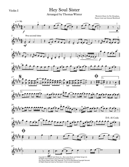 Hey, Soul Sister (arr. Thomas Winter)
