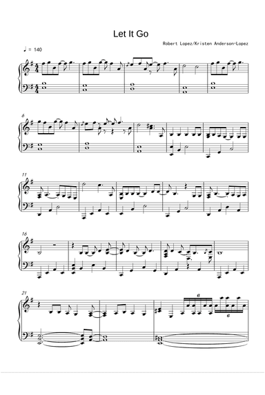 Let It Go (arr. Robert Lopez)