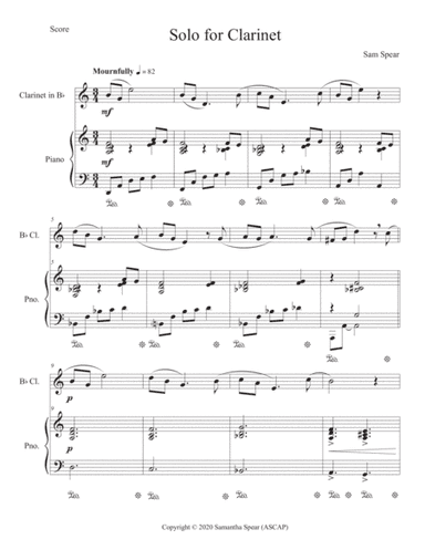 Solo for Clarinet