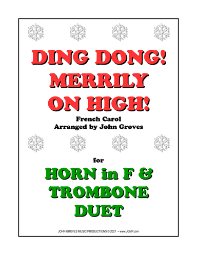 Ding Dong! Merrily on High! - French Horn & Trombone Duet (arr. John Groves)