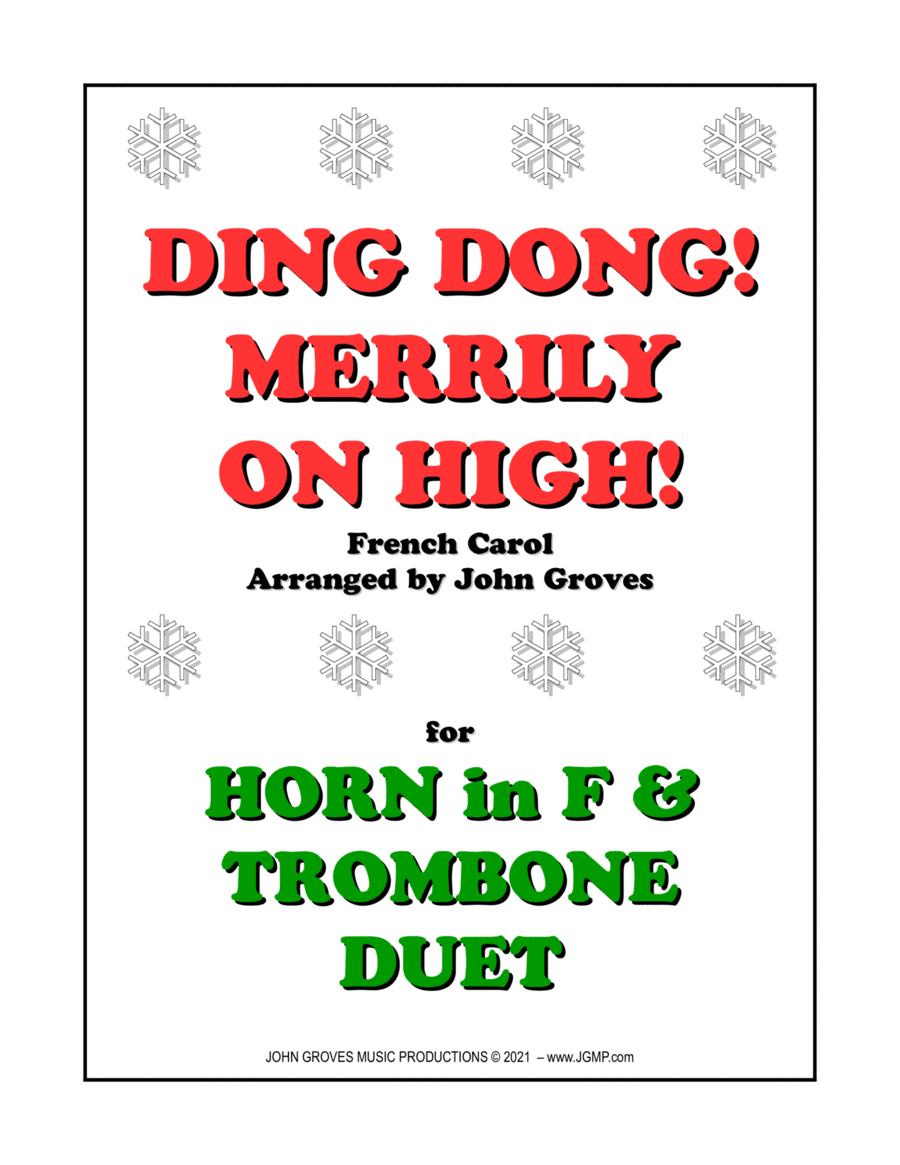 Ding Dong! Merrily on High! - French Horn & Trombone Duet (arr. John Groves)