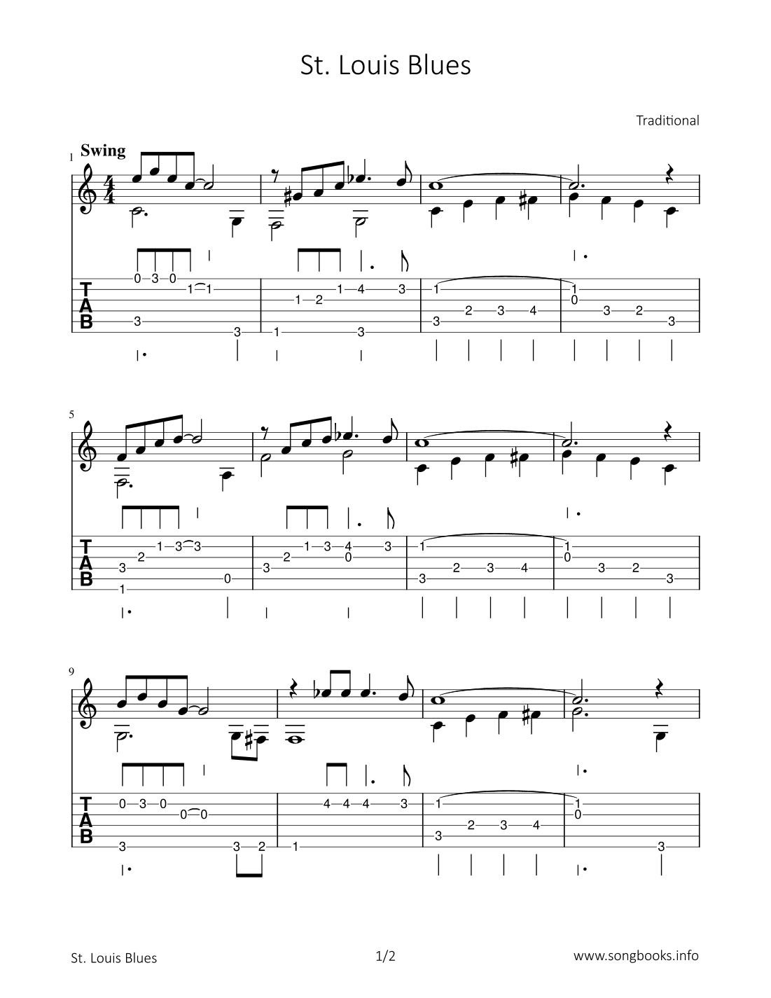 St. Louise Blues (arr. Bettina Schipp)