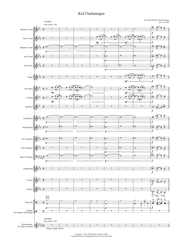 Kid Charlemagne (arr. Andi Cook)