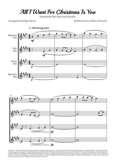 All I Want For Christmas Is You (arr. Rodrigo Faleiros)