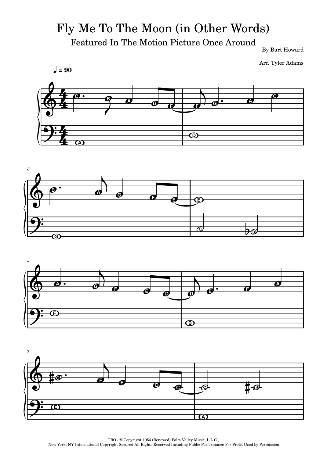 Fly Me To The Moon (in Other Words) (arr. Tyler Adams)